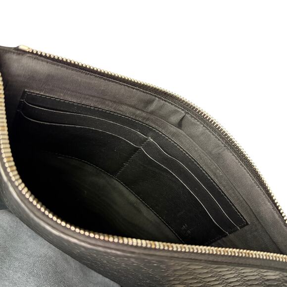 Gucci Microsima Monogram GG Men's Clutch Bag 544422 Black - Picture 4 of 7